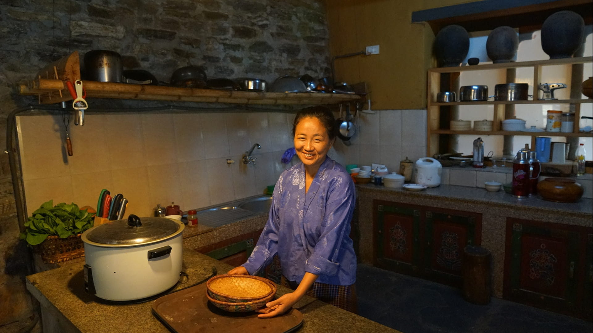 Küche in Bhutan 