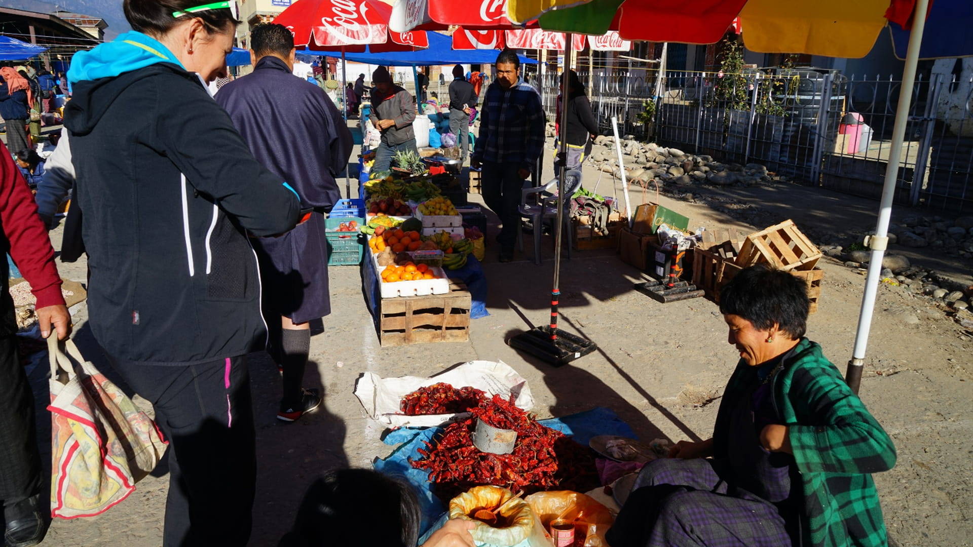 Markt in Paro Bhutan 