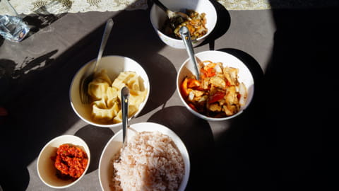 Essen und Trinken in Bhutan