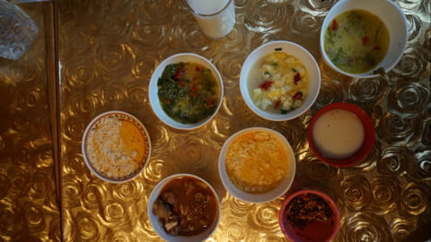 Schmackhaftes Vegetarisches Essen in Bhutan 