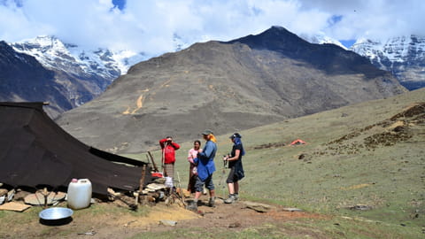 Begegnungen mit Nomaden auf einem Trekking in Bhutan 