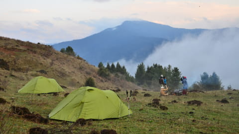 Abgelegene Campingplätze, die den Trekker weit weg von der Hektik des Alltags und dem Trubel der Stadt bringen.
