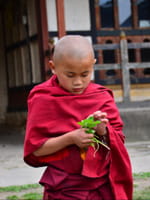 Junger Mönch in Bumthang