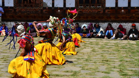 Festival und Klosterfeste in der Bumthang