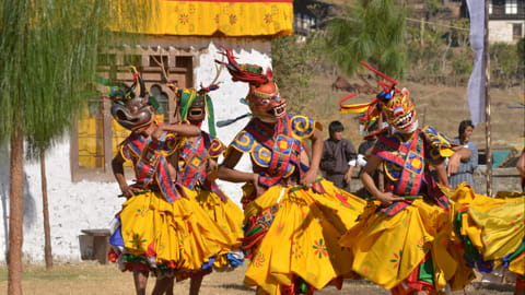 Bhutan Kloster Feste 