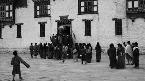 Trashigang Dzong Bhutan im Ostbhutan