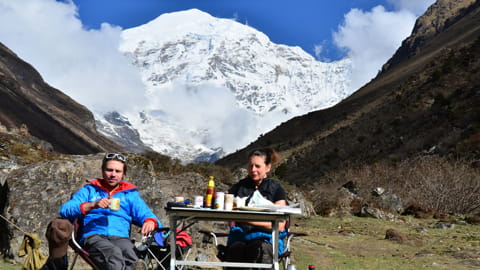 Bhutan Trekking Mt. Chomolhari - Jomolhari Trek Basecamp