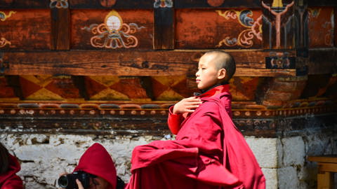 Bhutan Mönche